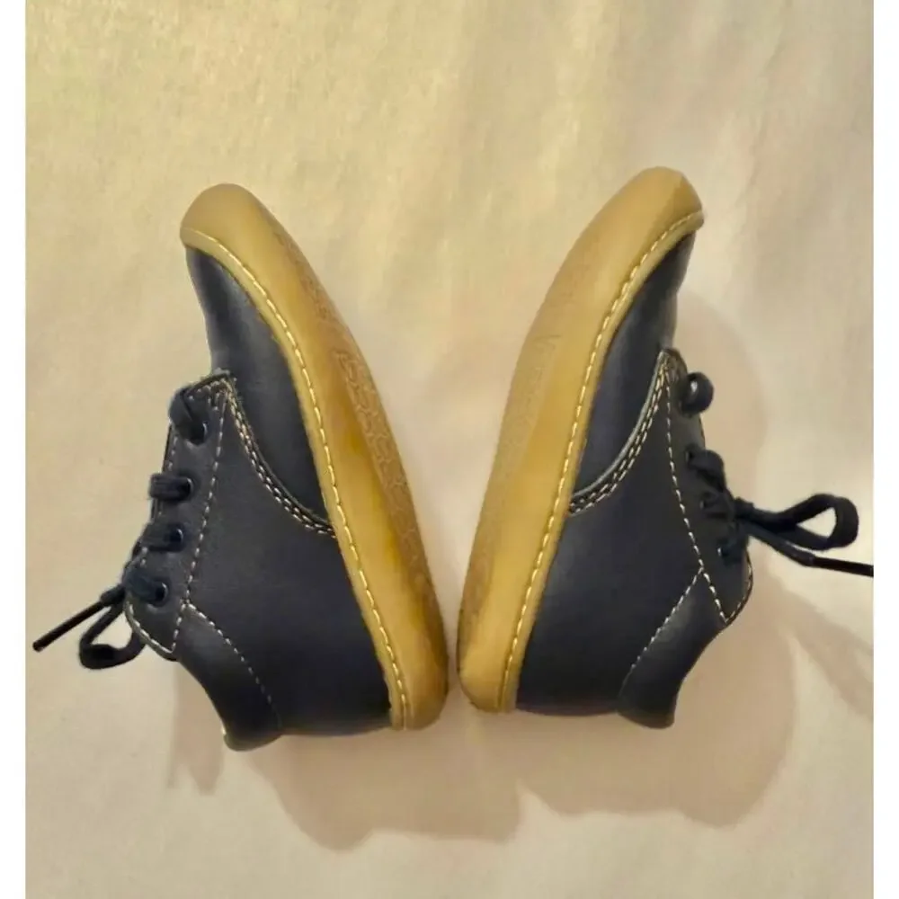 Footmates Reagan Infant Oxford Toddler sz. 6 in Color: Navy Nappa